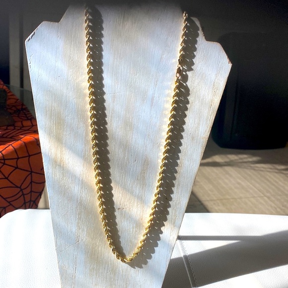 10 karat rope chain 26 inches long, 10 g - Picture 1 of 2